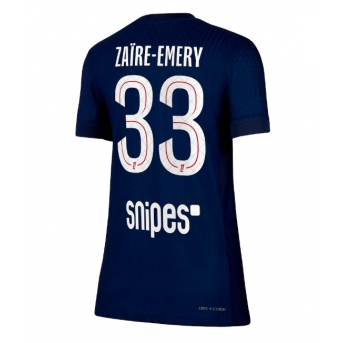 Billige Fotballdrakt Paris Saint-Germain Warren Zaire-Emery #33 Replika Hjemmedrakt Dame 2025-26 Kortermet